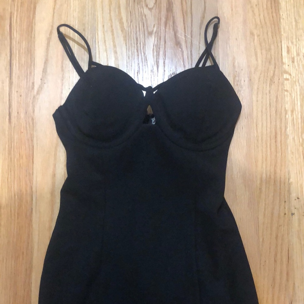 Black mini dress